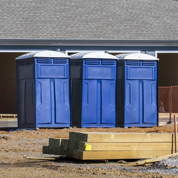 how can i report damages or issues with the portable toilets during my rental period in Columbia Pennsylvania